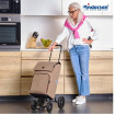 Quattro Shopper Ipek Maxi - Chariot de courses 2 roues - Sable - 40 L - Andersen Shopper Manufaktur