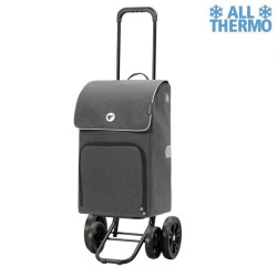 Quattro Shopper Ipek Maxi - Chariot de courses 2 roues - Anthracite - 40 L - Andersen Shopper Manufaktur