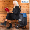 Komfort Shopper Hera - Chariot de courses avec siège - Bleu - 47 L - Andersen Shopper Manufaktur