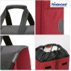 Komfort Shopper Senta 2.0 - Chariot de courses avec siège - Rouge - 49 L - Andersen Shopper Manufaktur