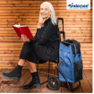 Komfort Shopper Senta 2.0 - Chariot de courses avec siège - Bleu - 49 L - Andersen Shopper Manufaktur