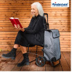 Komfort Shopper Sofia - Chariot de courses avec siège - Anthracite - 43 L - Andersen Shopper Manufaktur
