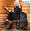 Komfort Shopper Lisa - Chariot de courses avec siège - Noir - 49 L - Andersen Shopper Manufaktur