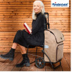Komfort Shopper Holk - Chariot de courses avec siège - Noir - 45 L - Andersen Shopper Manufaktur