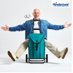 Komfort Shopper Oli.P 3.0 - Chariot de courses 2 roues - Pétrole - 50 L - Andersen Shopper Manufaktur