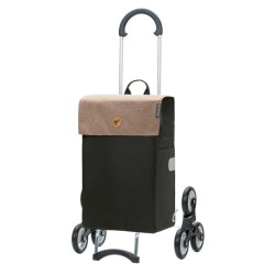Treppensteiger Scala Shopper Hera - Chariot de courses 6 roues - Sable - 47 L - Andersen Shopper Manufaktur