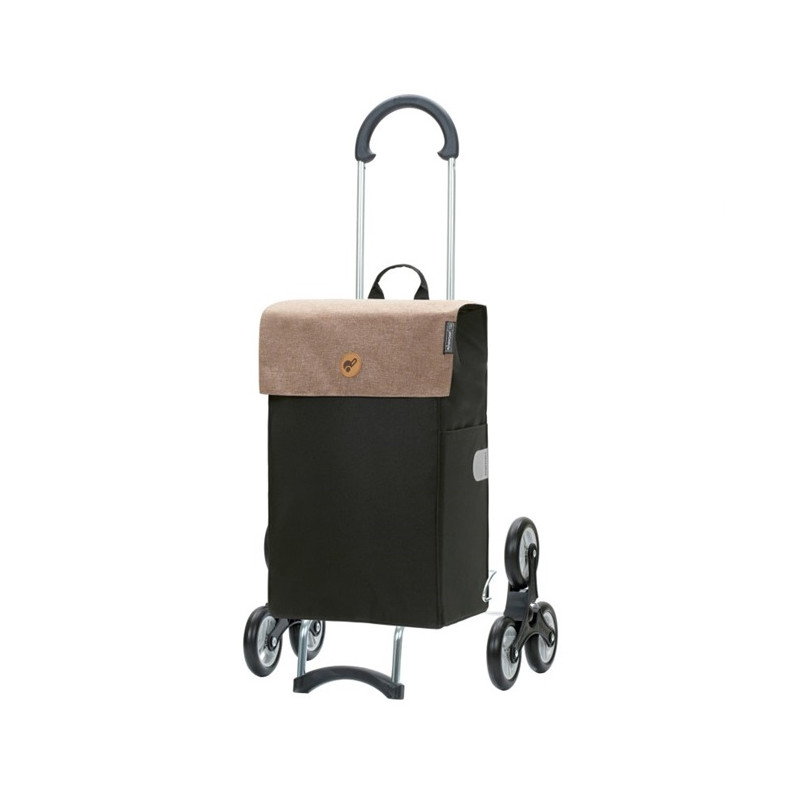 Treppensteiger Scala Shopper Hera - Chariot de courses 6 roues - Sable - 47 L - Andersen Shopper Manufaktur