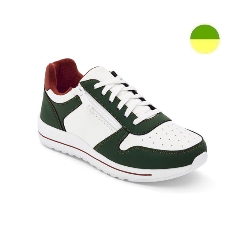 Chaussure Blanc/Vert Mixte CHUT NEWTON - DR. COMFORT