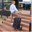 Treppensteiger Scala Shopper Lisa - Chariot de courses 6 roues - Noir - 49 L - Andersen Shopper Manufaktur