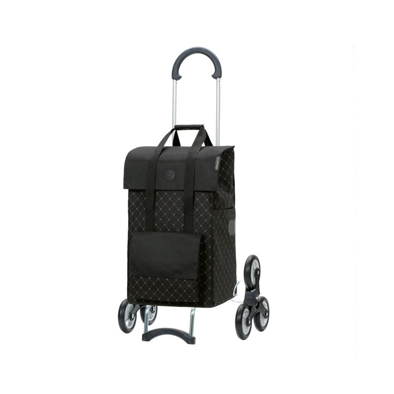Treppensteiger Scala Shopper Lisa - Chariot de courses 6 roues - Noir - 49 L - Andersen Shopper Manufaktur