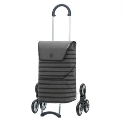 Treppensteiger Scala Shopper Jelke - Chariot de courses 6 roues - Anthracite - 46 L - Andersen Shopper Manufaktur