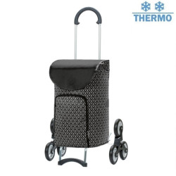 Treppensteiger Scala Shopper Famke - Chariot de courses 6 roues - Noir - 46 L - Andersen Shopper Manufaktur