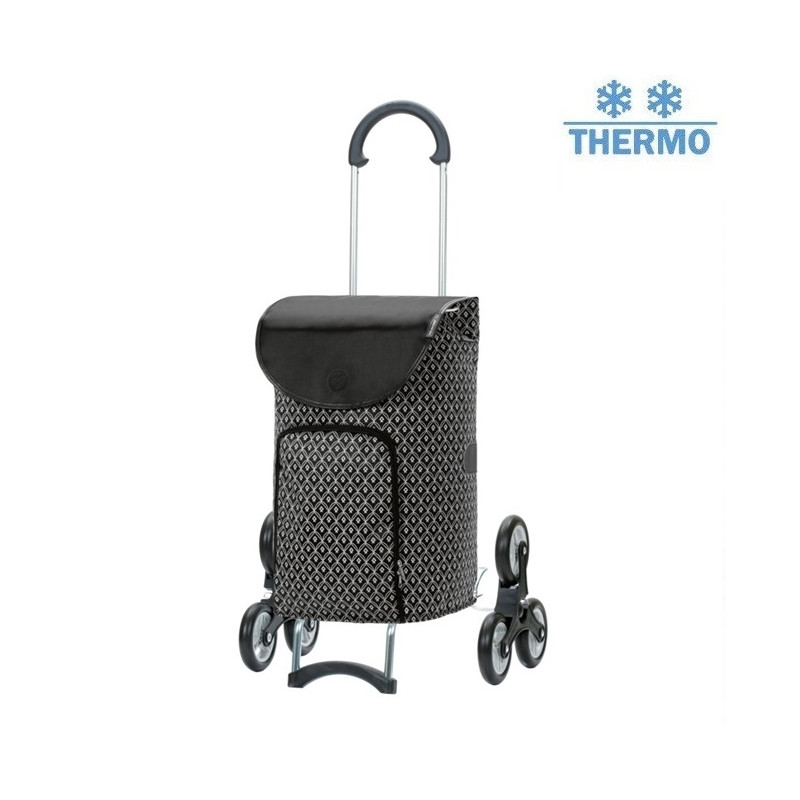 Treppensteiger Scala Shopper Famke - Chariot de courses 6 roues - Noir - 46 L - Andersen Shopper Manufaktur