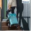 Treppensteiger Scala Shopper Famke - Chariot de courses 6 roues - Pétrole - 46 L - Andersen Shopper Manufaktur
