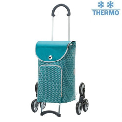 Treppensteiger Scala Shopper Famke - Chariot de courses 6 roues - Pétrole - 46 L - Andersen Shopper Manufaktur