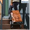 Treppensteiger Scala Shopper Abbo - Chariot de courses 6 roues - Marron - 42 L - Andersen Shopper Manufaktur