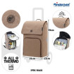 Treppensteiger Scala Shopper Ipek Maxi - Chariot de courses 6 roues - Sable - 40 L - Andersen Shopper Manufaktur