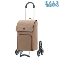 Treppensteiger Scala Shopper Ipek Maxi - Chariot de courses 6 roues - Sable - 40 L - Andersen Shopper Manufaktur