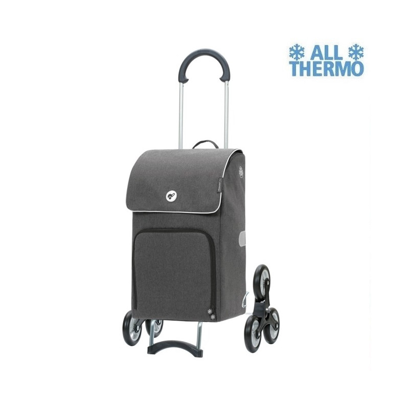 Treppensteiger Scala Shopper Ipek Maxi - Chariot de courses 6 roues - Anthracite - 40 L - Andersen Shopper Manufaktur