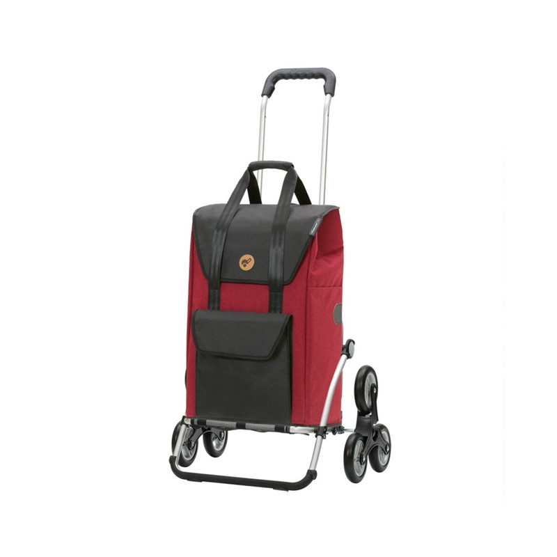 Treppensteiger Royal Shopper Senta 2.0 - Chariot de courses 6 roues - Rouge - 49 L - Andersen Shopper Manufaktur