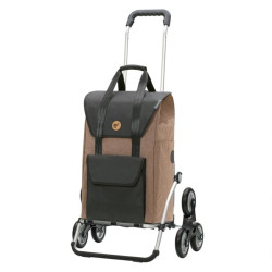 Treppensteiger Royal Shopper Senta 2.0 - Chariot de courses 6 roues - Sable - 49 L - Andersen Shopper Manufaktur