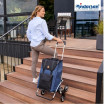 Treppensteiger Royal Shopper Senta 2.0 - Chariot de courses 6 roues - Bleu - 49 L - Andersen Shopper Manufaktur