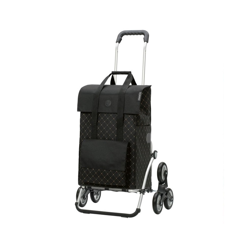 Treppensteiger Royal Shopper Lisa - Chariot de courses 6 roues - Noir - 49 L - Andersen Shopper Manufaktur
