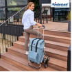 Treppensteiger Royal Shopper Lisa - Chariot de courses 6 roues - Bleu - 49 L - Andersen Shopper Manufaktur