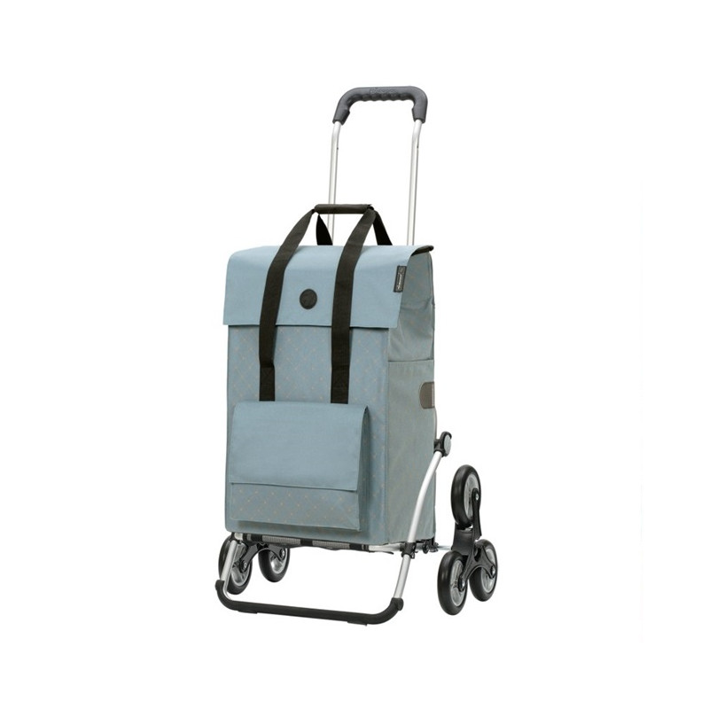 Treppensteiger Royal Shopper Lisa - Chariot de courses 6 roues - Bleu - 49 L - Andersen Shopper Manufaktur