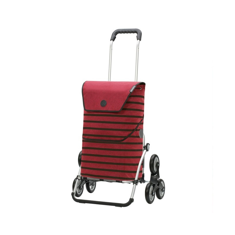 Treppensteiger Royal Shopper Jelke - Chariot de courses 6 roues - Bordeaux - 46 L - Andersen Shopper Manufaktur