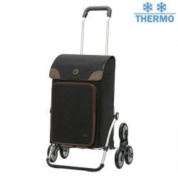 Treppensteiger Royal Shopper Holk - Chariot de courses 6 roues - Noir - 45 L - Andersen Shopper Manufaktur