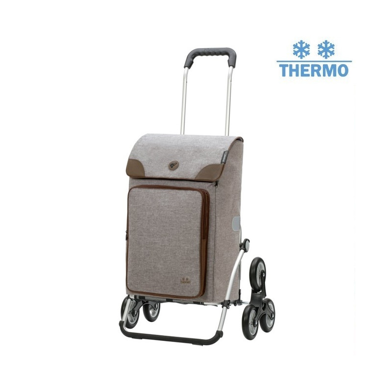 Treppensteiger Royal Shopper Holk - Chariot de courses 6 roues - Gris - 45 L - Andersen Shopper Manufaktur