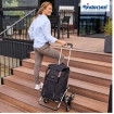 Treppensteiger Royal Shopper Basil City - Chariot de courses 6 roues - Noir - 50 L - Andersen Shopper Manufaktur