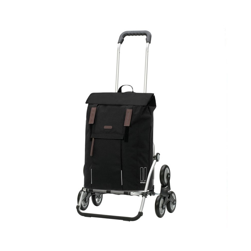 Treppensteiger Royal Shopper Basil City - Chariot de courses 6 roues - Noir - 50 L - Andersen Shopper Manufaktur