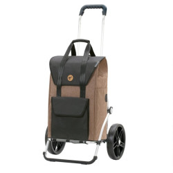 Royal Shopper Senta 2.0 - Chariot de courses 2 roues - Sable - 49 L - Andersen Shopper Manufaktur