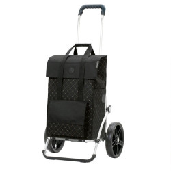 Royal Shopper Lisa - Chariot de courses 2 roues - Noir - 49 L - Andersen Shopper Manufaktur