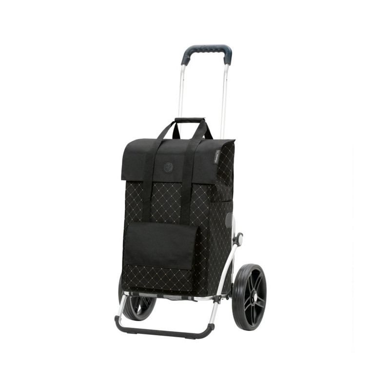 Royal Shopper Lisa - Chariot de courses 2 roues - Noir - 49 L - Andersen Shopper Manufaktur
