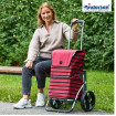 Royal Shopper Jelke - Chariot de courses 2 roues - Bordeaux - 46 L - Andersen Shopper Manufaktur