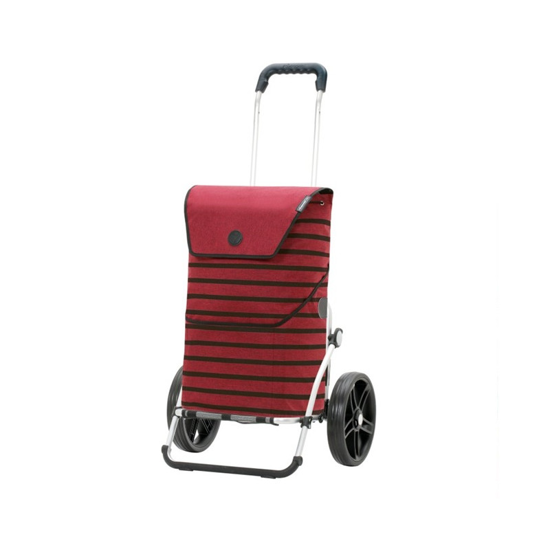 Royal Shopper Jelke - Chariot de courses 2 roues - Bordeaux - 46 L - Andersen Shopper Manufaktur