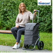 Royal Shopper Jelke - Chariot de courses 2 roues - Anthracite - 46 L - Andersen Shopper Manufaktur