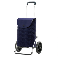 Royal Shopper Hilma - Chariot de courses 2 roues - Bleu - 45 L - Andersen Shopper Manufaktur