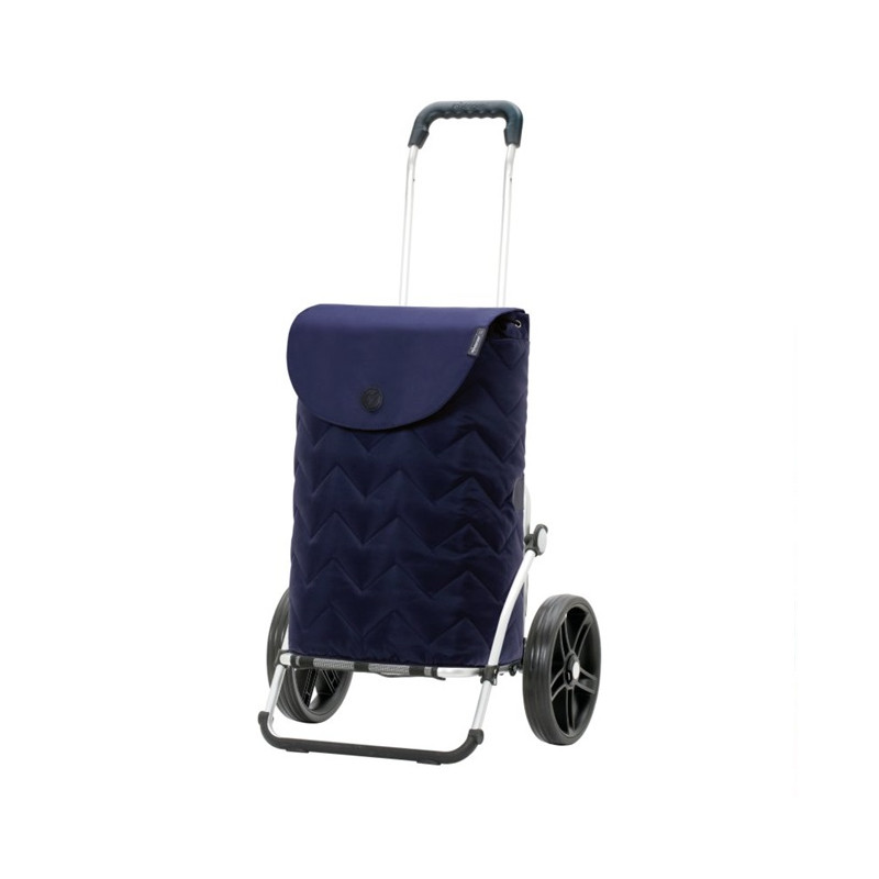 Royal Shopper Hilma - Chariot de courses 2 roues - Bleu - 45 L - Andersen Shopper Manufaktur