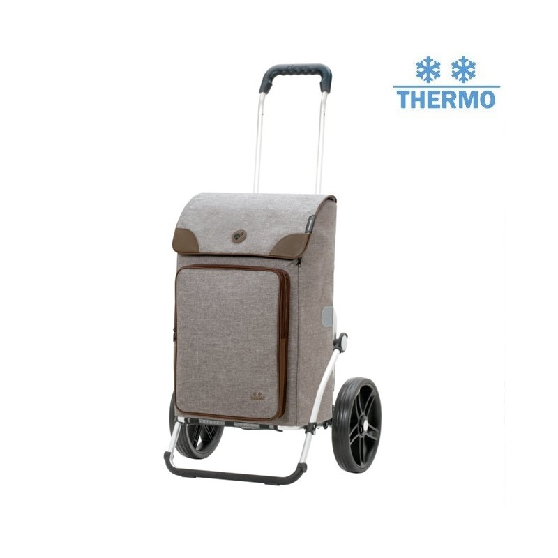 Royal Shopper Holk - Chariot de courses 2 roues - Gris - 45 L - Andersen Shopper Manufaktur