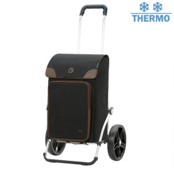 Royal Shopper Holk - Chariot de courses 2 roues - Noir - 45 L - Andersen Shopper Manufaktur