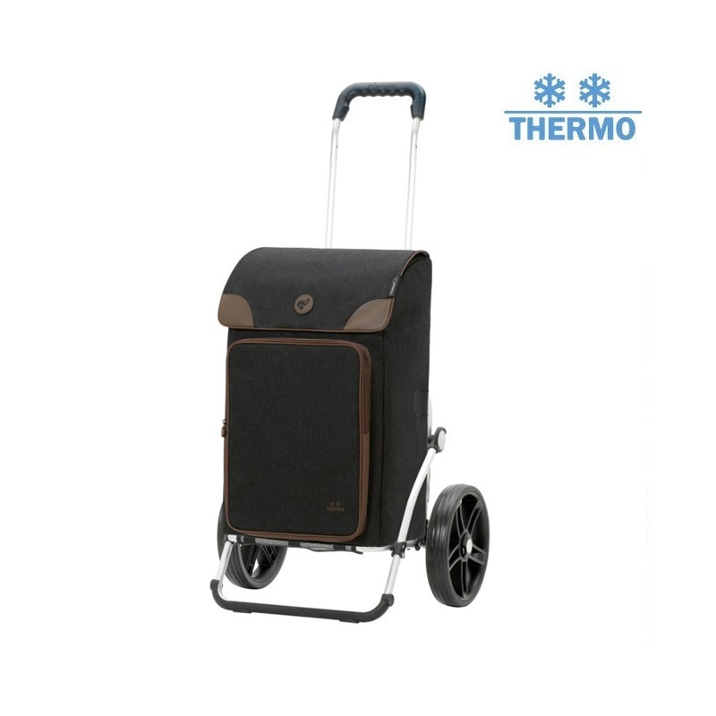 Royal Shopper Holk - Chariot de courses 2 roues - Noir - 45 L - Andersen Shopper Manufaktur