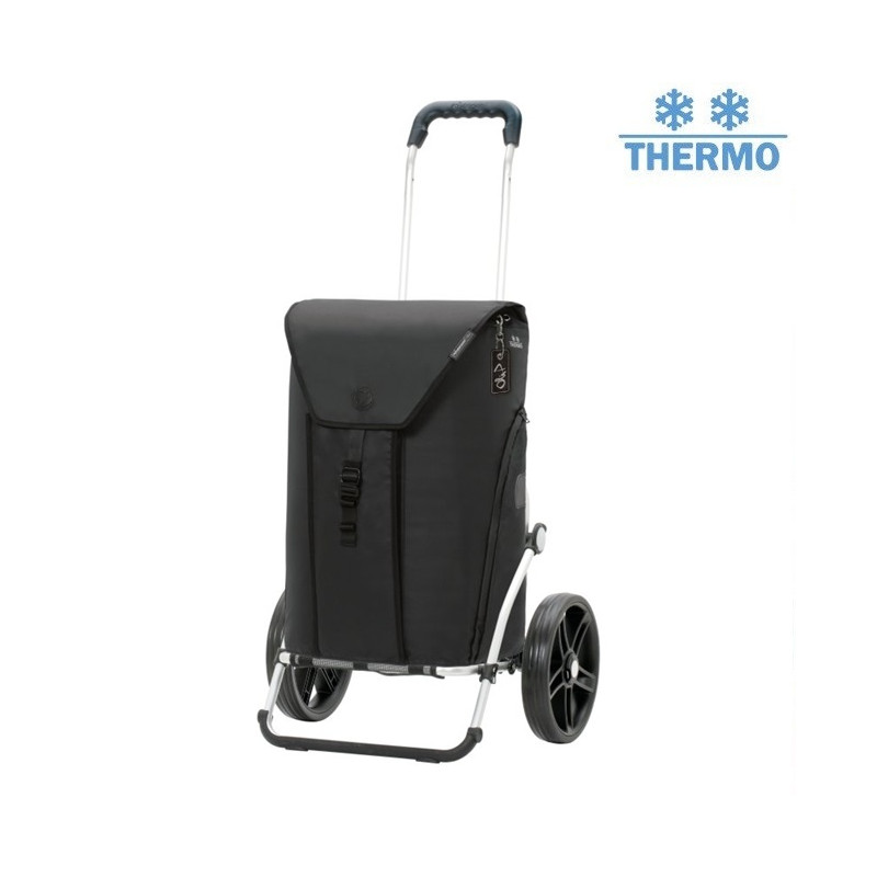 Royal Shopper Oli.P 3.0 - Chariot de courses 2 roues - Noir - 50 L - Andersen Shopper Manufaktur