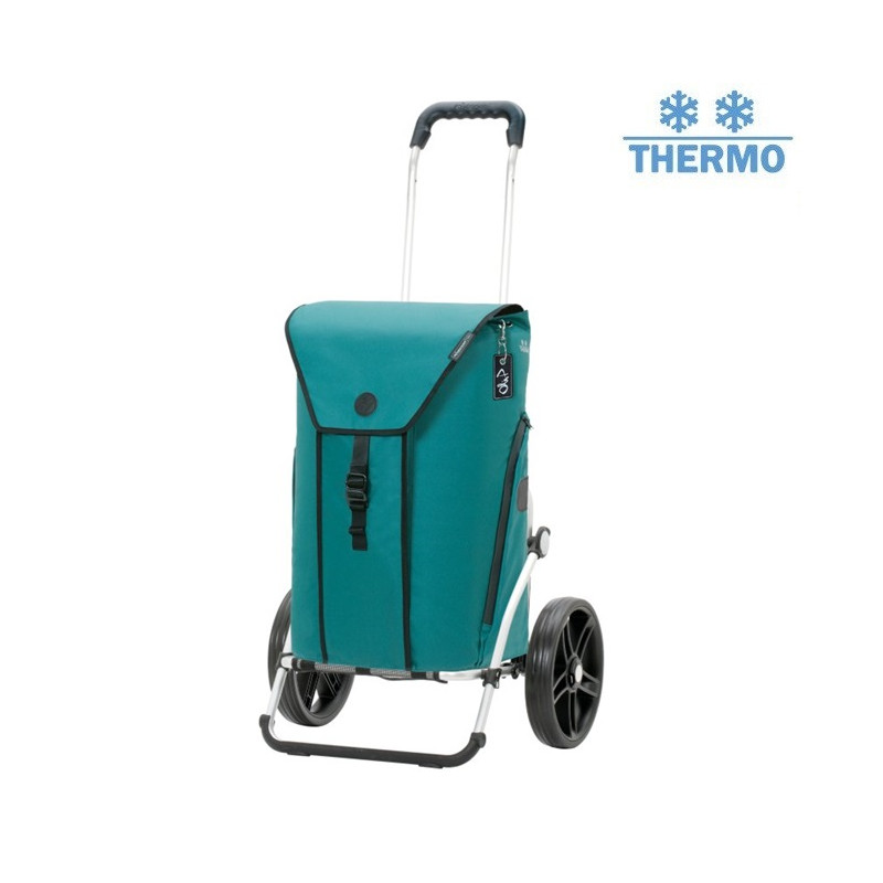 Royal Shopper Oli.P 3.0 - Chariot de courses 2 roues - Pétrole - 50 L - Andersen Shopper Manufaktur