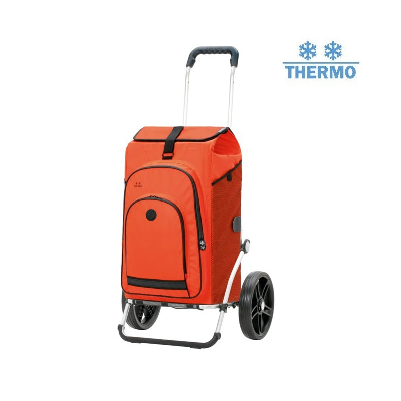 Royal Shopper Hydro 3.0 - Chariot de courses 2 roues - Orange - 62 L - Andersen Shopper Manufaktur