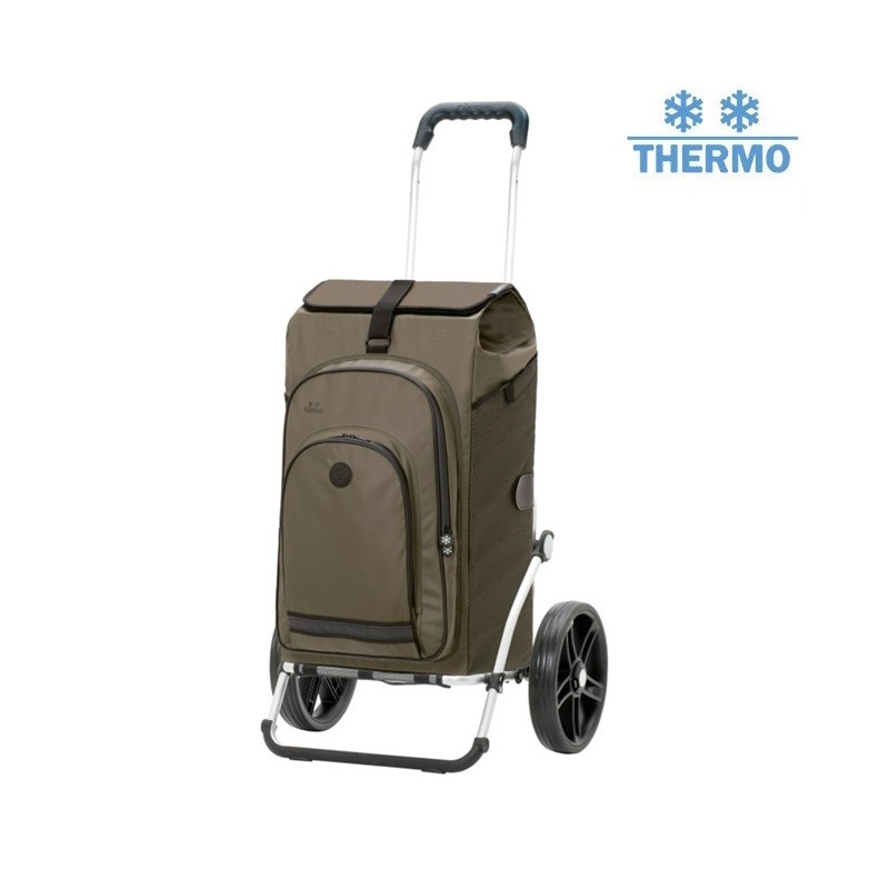 Royal Shopper Hydro 3.0 - Chariot de courses 2 roues - Olive - 62 L - Andersen Shopper Manufaktur