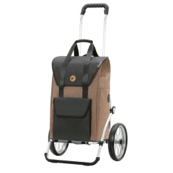 Royal Shopper Senta 2.0 - Chariot de courses 2 roues - Sable - 49 L - Andersen Shopper Manufaktur